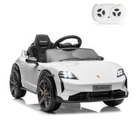 CoolGrows Kids Electric Ride on Car with Parent Remote Control, 12V Battery Powered Car for Kids Age 3-6, Electric Ride on Car with Remote Control for Children (White)