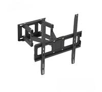 CoolGrows Tilt and Swivel TV Wall Bracket for 26-55 inch Screens, Wall Mount Tool-free Tilt Adjustment and bubble Level, 50kg Capacity, Max VESA: 400x400mm, Double Pendulum Large Base for Flat Screens