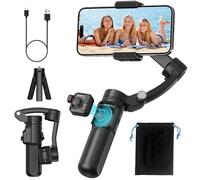 coolhenry Gimbal Stabilizer for iPhone Phone Stabilizer with Detachable Remote Control, 3-Axis Phone Gimbal for Android & iPhone 16 15 Pro Max, Portable Foldable Ideal for Travel Vlogging