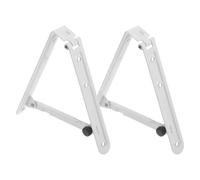 COOLHIYA 1 Pair Solar Panel Brackets with 45 Degree Angled Stable Solar Bracket Design for Outdoor Ground Installation and Yards, Robust Iron Structure for Optimal Sunlight Absorption