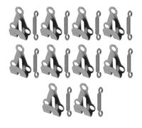 COOLHIYA 10 Sets Metal Clothing Hooks and Bars for Trousers and Jeans, Lightweight Vintage Sewing Parts, Not Easy to Change Colour, for Travel and DIY Clothing Projects