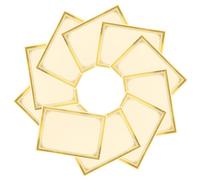 COOLHIYA 10 Sheets Printable Blank Certificate Paper with Elegant Gold Border for Diplomas Awards and Honor Certificates Writable and Printable Inner Pages