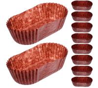 COOLHIYA 1000pcs Bread Paper Tray Oval Cupcake Liner Baking Cups Boat Shape Paper Oil-Proof Waterproof Simple Design Smooth Surface for Muffins and Desserts at Showers and Festive Parties