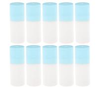 COOLHIYA 10pcs 20ml Refillable Roll on Bottles with Sponge Head for Correction Fluid and Perfume Convenient to Store and Easy to Carry for Travelling and Storage Use Random Color