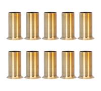 COOLHIYA 10pcs Candle Light Sleeves for Chandelier and Lamp Base, Iron Material with Heat Resistance and Lightweight Features, European-Style Retro Flanging Sleeves for Elegant Crystal