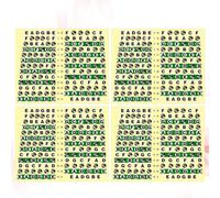 COOLHIYA 10pcs Guitar Fretboard Sticker Notes Map Labels Made of Sturdy Pvc for Acoustic and Electric Guitar, Helps Master the Fretboard with Easy Application for Beginners and Players