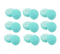 COOLHIYA 10pcs Sphere Lip Balm Boxes Plastic Lipstick Tubes Lightweight Rounded Egg Shape Refillable Containers Easy to Fill for Travel