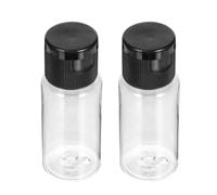 COOLHIYA 12pcs 15ml Portable Reusable Pet Lotion Containers round Shoulder Design, Refillable Cosmetic Bottles for Travel and DIY Subpackaging