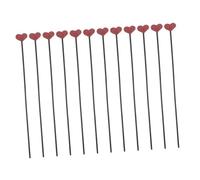 COOLHIYA 12Pcs Heart Shaped Diffuser Sticks for Essential Oils Decorative Aroma Accessories for Home DIY Fragrance Release for Refreshing Air and Home Decor