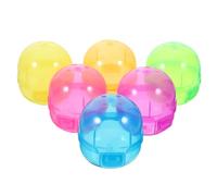 COOLHIYA 12pcs Reusable Empty Balls for Candy Storage and Party Use Transparent Fillable Plastic Containers with Open Design for Vending Machines and DIY Gifts
