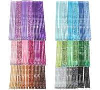 COOLHIYA 144pcs Metal Bobby Hair Clips Crinkled Hair Barrettes Lightweight Suitable for Thick Normal Thin Stylish Wavy Design for Formal Occasion and Everyday Wear