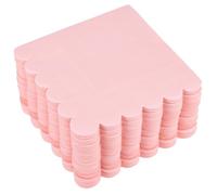 COOLHIYA 150 Pcs Light Pink Scalloped Paper Napkins Soft and Comfortable Disposable Napkins for Dinner and Wedding Party Supplies