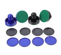 COOLHIYA 2 Sets Air Hockey Paddles and Pucks Pads Pucks for Home Party