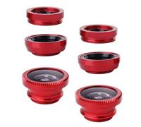 COOLHIYA 2 Sets Phone Wide Angle Lens with 180 Degree Fisheye and Distorting Mirror Effect, Metal Clip-on Mobile Camera Lens Kit with Microfiber Bag for Landscape and Shooting Photos