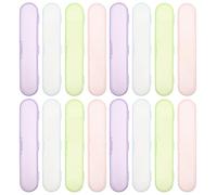 COOLHIYA 20pcs Eyelash Tweezer Case: Lightweight Plastic Carrying Case Travel Storage Box for Lash Tweezers Small Box for Clip Manicure Tool