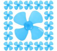 COOLHIYA 20pcs Miniature Plastic Fan Blades with Hole Polished Edges for Reduced Air Resistance Stable Rotation for DIY Model Airplanes Car Model Propellers and Craft Projects