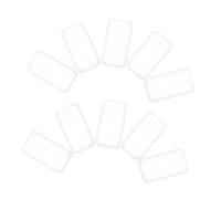 COOLHIYA 20pcs Rectangle Silicone Molds for Resin Crafts High-precision Geometric Pendant Moulds with DIY Jewelry Making Supplies for Key Rings Crafting and Creative Projects