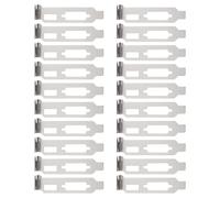 COOLHIYA 20pcs Steel Pci Slot Cover for Computer Case with Heat Dissipation and Ventilation Deflector Accessory, White Expansion Blank Plate for Graphics Card Slot in Mini Computer Chassis