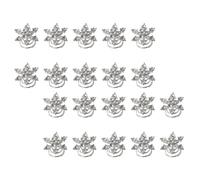 COOLHIYA 20pcs White Alloy Spiral Hair Pins with Snowflake Design for Wedding and Casual Use, Unique Fashion Design Hair Coils for DIY Hairstyle Accessories for Women and Ladies