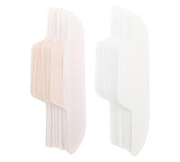 COOLHIYA 24pcs Disposable Collar Liners, Absorbent Sweat Pads for Shirt Collar and Hat Liner, Close-fit Curve Shape, Non-woven Fabric, for Meetings and Intimate Appointments