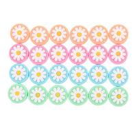 COOLHIYA 24pcs Replacement Silicone Flower Thumb Grip Caps Analog Stick Cover Joystick Cap Anti-Slip Thumb Stick Replacement Covers Compatible for Ps5 Controller