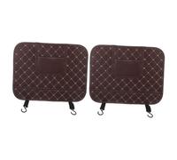 COOLHIYA 2pcs Car Seat Kick Pad Protector for Easy Seat Kick Mat Durable Car Interior Guard Practical Upholstery Shield for Mud and Dirt