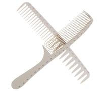 COOLHIYA 2pcs Hair Cutting Combs with Wide and Thin Teeth, Anti-static Abs Material, Lightweight and Convenient to Take for Hair Cutting and Styling Projects at Salon Or Home