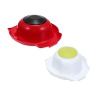 COOLHIYA 2pcs Kitchen Finger Guards for Safe Cutting and Reduced Prep Time, Plastic Hand Protectors for Fruit and Hard Cheeses, for Cooking and Food Preparation