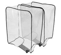 COOLHIYA 2pcs PVC Luggage Cover Protector for Wheeled Suitcases and Bags, Waterproof and Lightweight with Easy Off Design, for Travel and Airport Security Checks