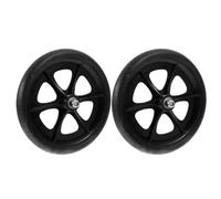 COOLHIYA 2pcs Replacement Wheels for Walkers Wheelchair Front Rims with Smooth Rolling High Strength Stainless Steel and Rubber Material Lightweight Design for Indoor and Outdoor Mobility