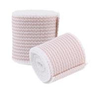 COOLHIYA 2pcs Striped Non-Woven Fabric High Elasticity and Self-Adhesive Latex-Free Rubber String for Injury Care and Sports Support