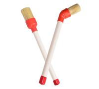 COOLHIYA 2pcs Tire Grease Brushes with Elbow and Round Heads for Car Cleaning Detailing Tools for Wheels Compact and Lightweight Tire Maintenance Accessories