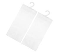 COOLHIYA 2pcs Transparent PVC Handicap Placard Holders with Secure Hook Car Display Case for Parking Permits Easy Clean Disabled Card Storage Bags for Vehicle Windshield