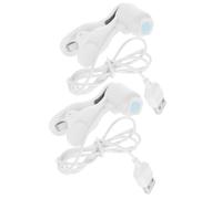 COOLHIYA 2pcs USB Screen Clicking Tool for Smartphones Silent Auto Tap Clicker Ideal for Live Broadcasts Online Shopping and Reward Task Automation White