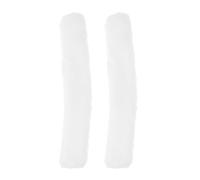 COOLHIYA 2pcs White Microfiber Cloth Window Squeegee Replacement Sleeves for Window Cleaning and Bathroom Use, Easy Replacement and Reusable Cleaning Tool for Other Surfaces and Mirrors