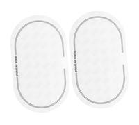 COOLHIYA 2pcs White Protective Drum Sticker Skin Patch for Snare Drum Made of Sturdy Tpe Material with Mute Pad Feature for Set Players Using Double Pedal Bass