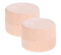 COOLHIYA 2pcs Wooden Teeth Storage Box Tooth Keepsake Box for Boy Girl Newborn Memories