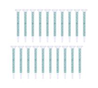 COOLHIYA 30pcs Epoxy Mixing Tube Green Resin Mixer Tube with Sealed Interface for Mixing Two-Part Adhesives, Suitable for Industrial and Scientific Adhesive Dispensers