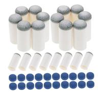 COOLHIYA 40pcs Billiard Pool Cue Tips Replacement Kit Slip Glue Leather Tips for All Playing Scenarios Enhance Precision and Comfort for Practice Competitive Matches