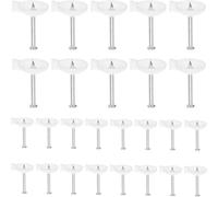 COOLHIYA 45pcs Abs White Wall Nails and Electrical Wire Staples Kit for Easy Installation and Decorative Appearance, for Hanging Curtains and Electrical Wires in Schools and Stages