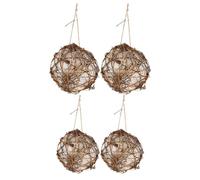 COOLHIYA 4pcs Bird Nesting Material: Hummingbird Nesting Material Kit Nest Accessories For Wild Birds - Suitable For Urban Balconies And Rural Gardens