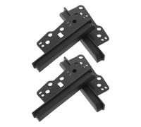 COOLHIYA 4pcs Double Din Radio Installation Dash Kit Trim Bezel Brackets Compatible with Toyota Corolla Previa High Strength Plastic Stereo Mounting Frame for Car Audio Upgrade