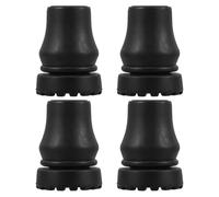 COOLHIYA 4pcs Heavy Duty Rubber Cane Tips Anti-slip round Rubber Leg Tips Inner Diameter 19mm Multifunctional Design Replacement Attachments for Walking Canes and Chair Legs for Seniors