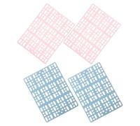 COOLHIYA 4pcs Plastic Rabbit Cage Floor Cushions for Small Animals, Wear-resistant and Soft Foot Mats for Rabbits and Guinea Pigs, Suitable for Cages and Kitchen Floor Protection