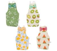 COOLHIYA 4pcs Reusable Bird Diaper: Parrot Nappy For Cockatiel And Small Birds - Washable Cotton Parrot Flight Suits For Home And Outdoor Use