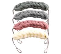 COOLHIYA 4pcs Soft Bath Loofah Sponge for Exfoliating Dead Skin Rich Body Scrubber Balls Gray Pink Beige Dark Green Compact for Household Shower Cleaning