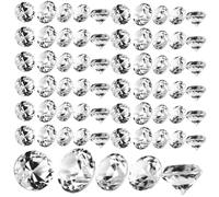 COOLHIYA 500pcs Acrylic Rhinestones Vase Fillers for Table Decoration, Diamond Shape, Reflects Light, Elegant Shimmering Style, for Birthday and Office Centrepieces