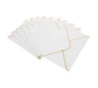 COOLHIYA 50pcs White Foil Edged Wedding Envelopes Compact Invitation Cards Storage with Smooth Finish Elegant Multi Use Design for Wedding Party Thank You Notes Greeting Cards