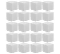 COOLHIYA 50pcs White Mini Square Makeup Sponges for Nail Art and Face, Soft and Comfortable Cosmetic Sponge Blocks Seamless Blending, for Applying Nail Polish and Gradient Effects
