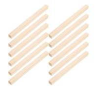 COOLHIYA 50pcs Wooden Square Dowels for Craft Projects, Precisely Cut Hardwood Wood Sticks, 15x1cm Natural Wood Pieces for DIY Models and Home Decor